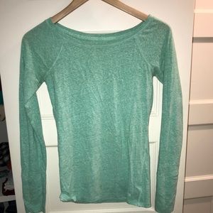 Teal long sleeve tee